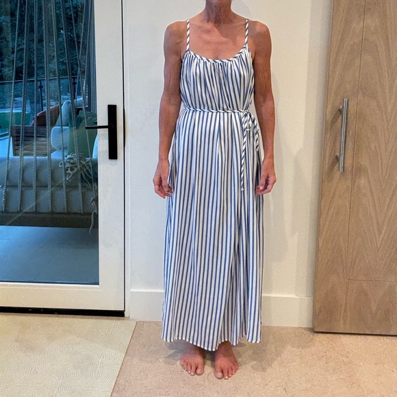 Bella Dahl Striped Blue and White Dress - Picture 1 of 5